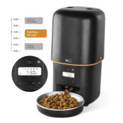 Dávkovač krmiva Pet Care, 4 l, černý