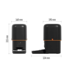 GoSmart dávkovač krmiva s kamerou, 4 l, černý, Wi-Fi