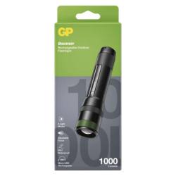 LED nabíjecí ruční svítilna GP Discovery CR42, 1000 lm + Li-ion 18650