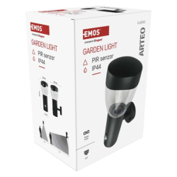 LED zahradní nástěnné svítidlo, 16,4 x 12 x 29,5 cm, 1 x E27, 15 W