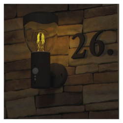 LED zahradní nástěnné svítidlo, 16,4 x 12 x 29,5 cm, 1 x E27, 15 W