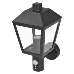 LED zahradní nástěnné svítidlo s čidlem soumraku, 19,8 x 15 x 29,8 cm, 1 x E27, 15 W