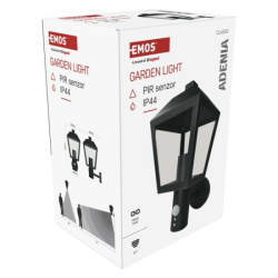 LED zahradní nástěnné svítidlo s čidlem soumraku, 19,8 x 15 x 29,8 cm, 1 x E27, 15 W