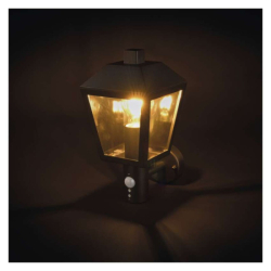 LED zahradní nástěnné svítidlo s čidlem soumraku, 19,8 x 15 x 29,8 cm, 1 x E27, 15 W