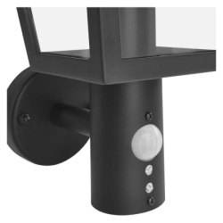 LED zahradní nástěnné svítidlo s čidlem soumraku, 19,8 x 15 x 29,8 cm, 1 x E27, 15 W