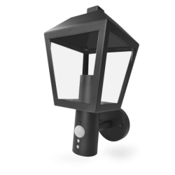 LED zahradní nástěnné svítidlo s čidlem soumraku, 19,8 x 15 x 29,8 cm, 1 x E27, 15 W