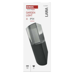 LED zahradní nástěnné svítidlo, 10,6 x 8,8 x 28,6 cm, 1 x E27, 25 W