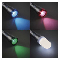 LED nabíjecí kovová svítilna, 600 lm, 1 200 mAh