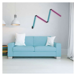 GoSmart LED stojací lampa, černá, 175 cm, teplá bílá / RGB, WiFi