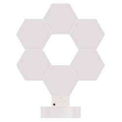 GoSmart LED stolní lampa Hexagon bílá, 6 dílů, RGB, stmívatelná, WiFi