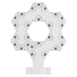 GoSmart LED stolní lampa Hexagon bílá, 6 dílů, RGB, stmívatelná, WiFi