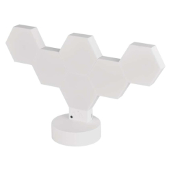 GoSmart LED stolní lampa Hexagon bílá, 6 dílů, RGB, stmívatelná, WiFi