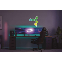 GoSmart LED stolní lampa Hexagon bílá, 6 dílů, RGB, stmívatelná, WiFi