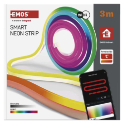 GoSmart ohebný LED pásek NEON bílý, 3 m, 24 W, RGB, stmívatelný, WiFi