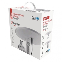 Venkovní anténa EMOS EM-9016C, 0–80 km DVB-T2