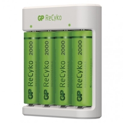 Nabíječka baterií GP Eco E411 + 4× AA ReCyko 2000