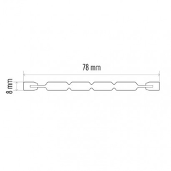 Lineární halogenová žárovka J78 120W R7s teplá bílá