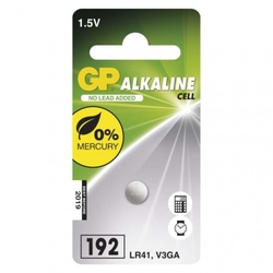 Alkalická knoflíková baterie GP 192F (LR41)