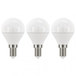 LED žárovka Classic miniglobe 6W E14 neutrální bílá, 3 ks