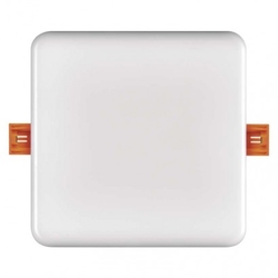 LED panel 125×125, čtvercový vestavný bílý, 11 W tep.b.,IP65