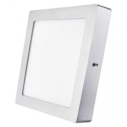 LED panel 224×224, čtvercový přisazený stříbrný, 18W neut.b.