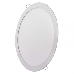 LED panel 297mm, kruhový vestavný bílý, 24W teplá bílá