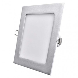 LED panel 170×170, čtvercový vestavný stříbrný, 12W neutr.b.