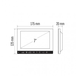 Monitor videotelefonu EM-10AHD 7" LCD