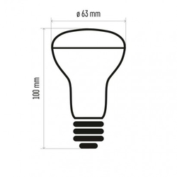 LED žárovka Classic R63 10W E27 teplá bílá