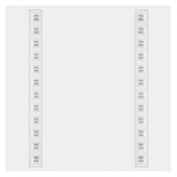 LED panel troffer 60×60, čtvercový vestavný bílý, 27W, neutrální bílá, UGR