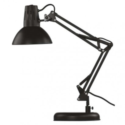 Stolní lampa DUSTIN na žárovku E27, černá