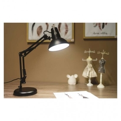 Stolní lampa DUSTIN na žárovku E27, černá