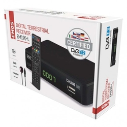 Set-top box EMOS EM190-L HD HEVC H265 (DVB-T2)