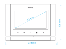 COMMAX CDV-77M bílý/DRC-40K - verze 230Vac