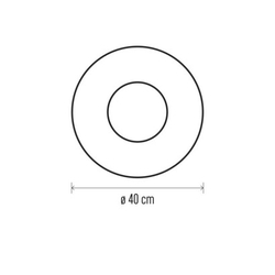 LED vánoční věnec, 40 cm, 2x AA, vnitřní, teplá bílá, časovač