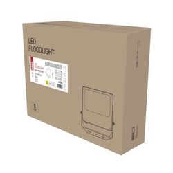 LED reflektor PROFI PLUS asymmetric 200W, černý, neutrální bílá