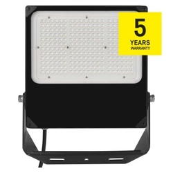 LED reflektor PROFI PLUS asymmetric 200W, černý, neutrální bílá