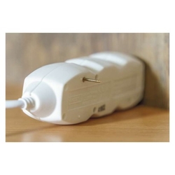 Prodlužovací kabel 5 m / 5 zásuvek / bílý / PVC / 1,5 mm2 SCH