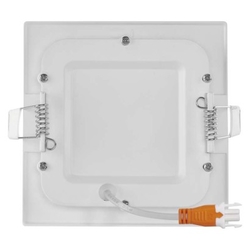 LED vestavné svítidlo NEXXO, čtvercové, bílé, 7W, teplá bílá