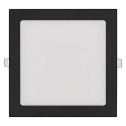 LED vestavné svítidlo NEXXO, čtvercové, černé, 18W, se změnou CCT