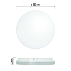LED přisazené svítidlo TORI s pohyb. čidl., kr. 24W n.b., IP54