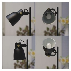 Stolní lampa JULIAN na žárovku E27, černá