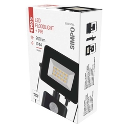 LED reflektor SIMPO s pohybovým čidlem, 10,5W neutrální bílá