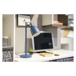 Stolní lampa JULIAN na žárovku E27, modrá