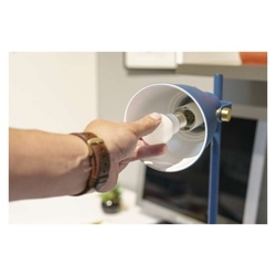 Stolní lampa JULIAN na žárovku E27, modrá