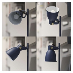 Stolní lampa JULIAN na žárovku E27, modrá