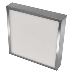 LED přisazené svítidlo NEXXO, čtvercové, stříbrné, 21W, se změnou CCT