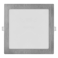 LED vestavné svítidlo NEXXO, čtvercové, stříbrné, 18W, se změnou CCT