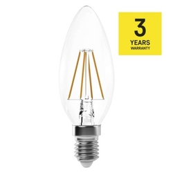 LED žárovka Filament Candle 3,4W E14 neutrální bílá