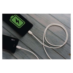 Nabíjecí a datový kabel USB-C 2.0 / USB-C 2.0, 1 m, bílý